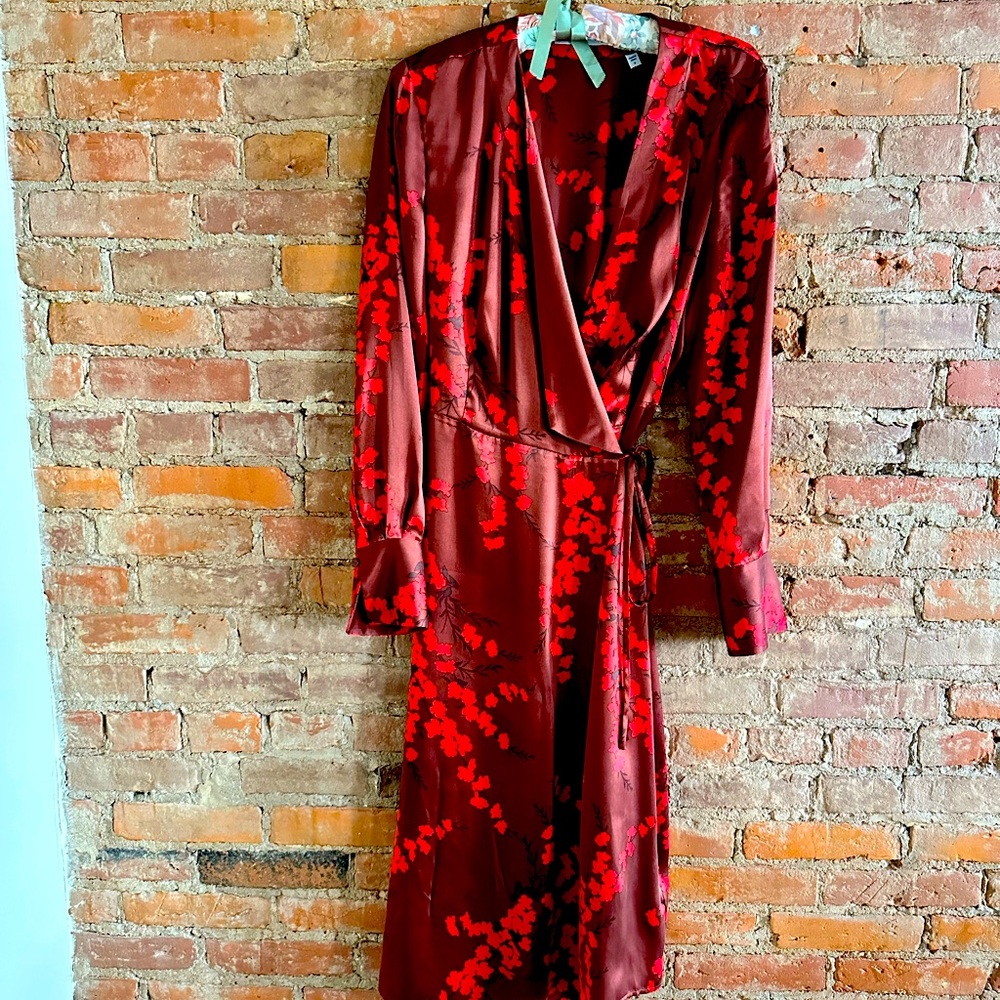 Stunning silk wrap-style dress by equipment